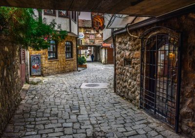 In den gemütlichen Gassen von Ohrids Altstadt