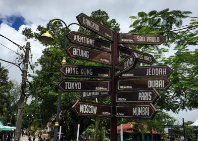Schilder auf dem Penang Hill