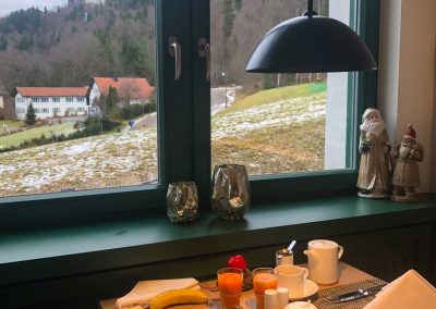 Weltklasse Frühstück mit weltklasse Aussicht