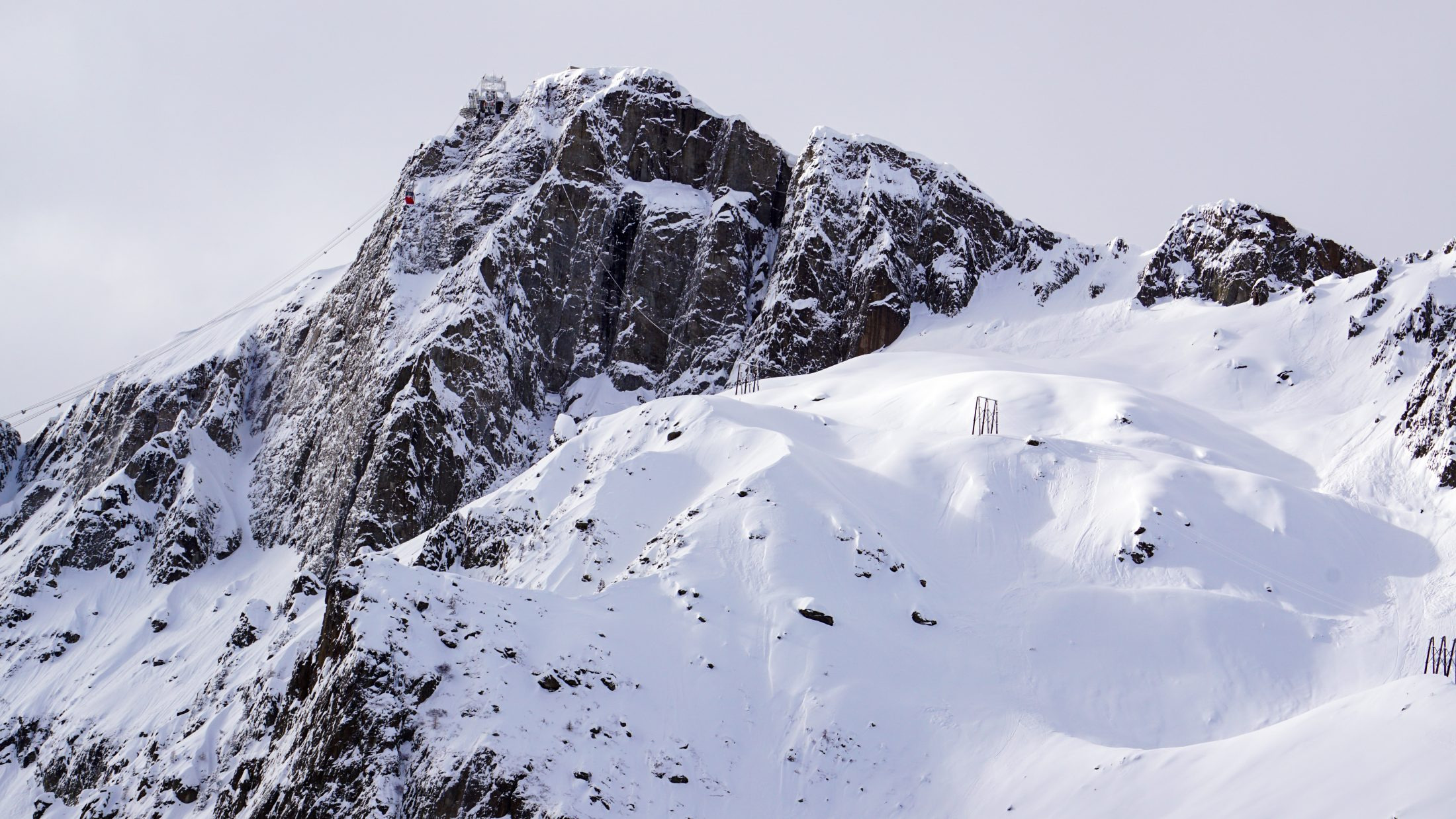 Chamonix in den französischen Alpen ist ein beliebtes Winter Reiseziel