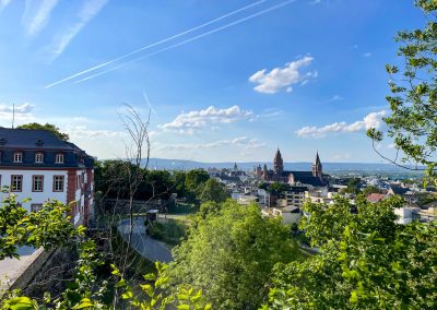 Mainz Sehenswürdigkeiten Highlights für einem Tag Reisetipps Hotel Empfehlung: Von der Spitze der Zitadelle hat man einen super Ausblick