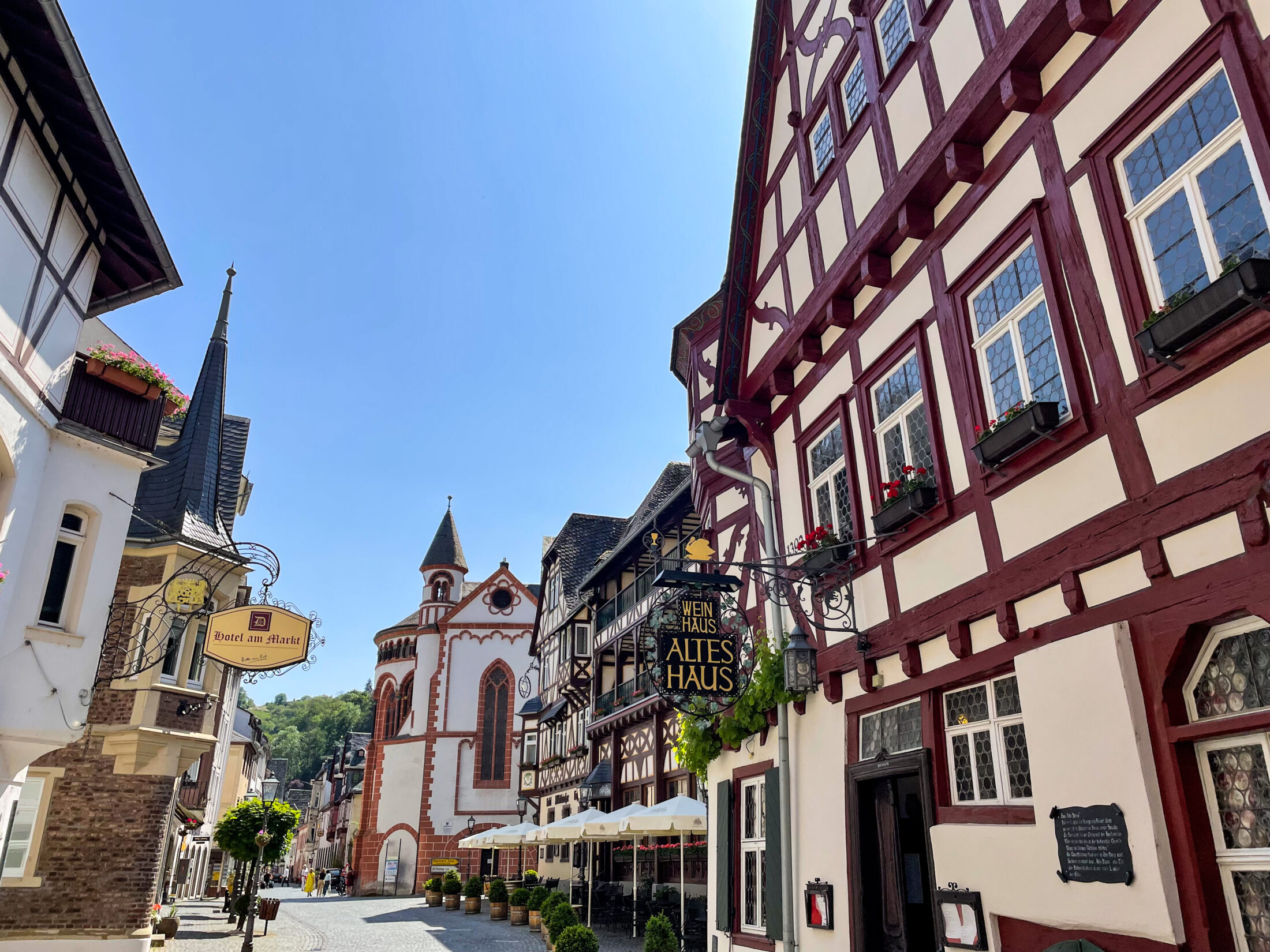 Ein Tag in Bacharach Mittelrhein Burg Sehenswürdigkeiten Highlights Reisetipps: Das Alte Haus ist eine bekannte Sehenswürdigkeit in Bacharach