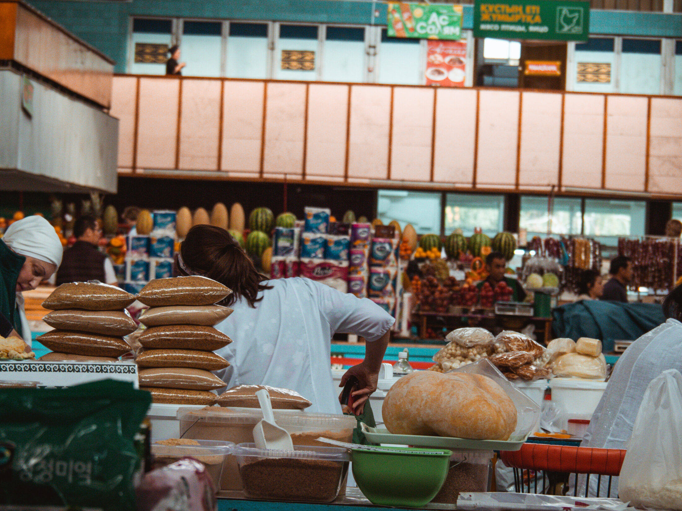 Markttreiben auf dem Green Bazaar