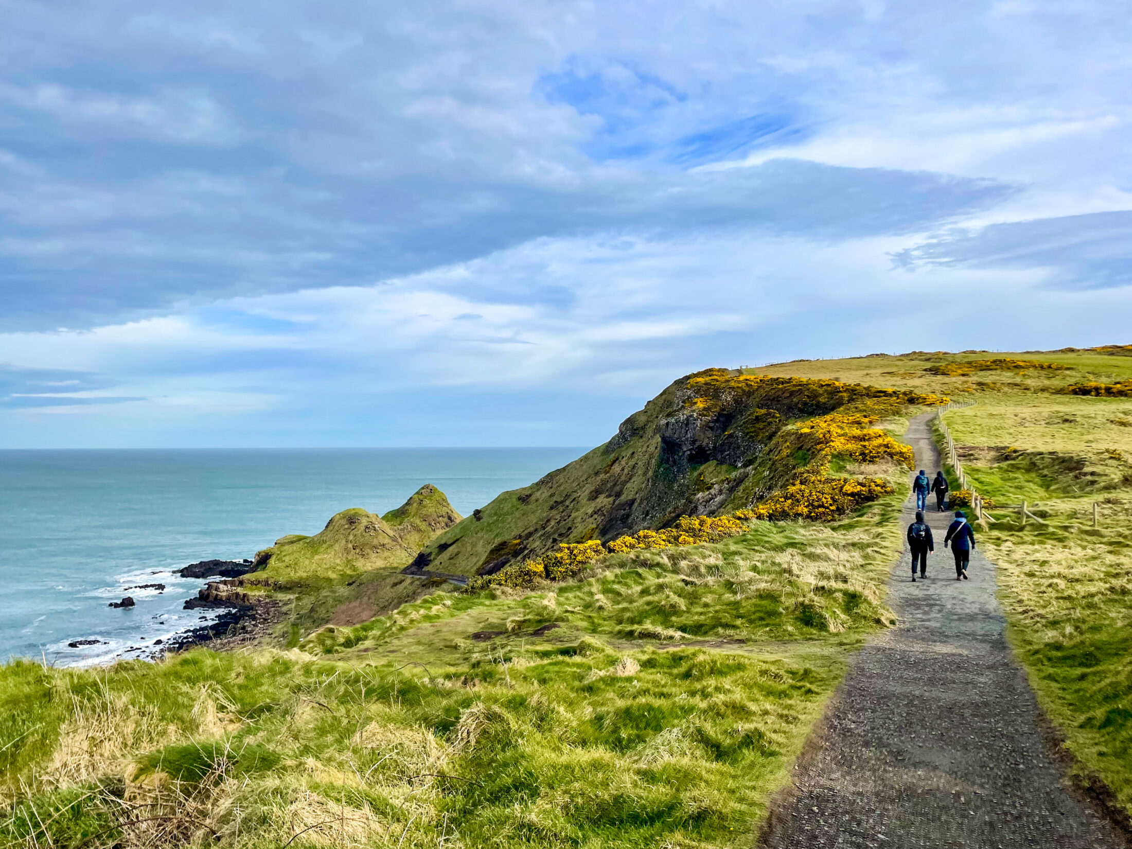 Ein Tag in Belfast Sehenswürdigkeiten: Küstenwanderung oberhalb des Giant's Causeway