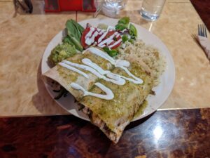 Essen im Las Vigas in Mérida.