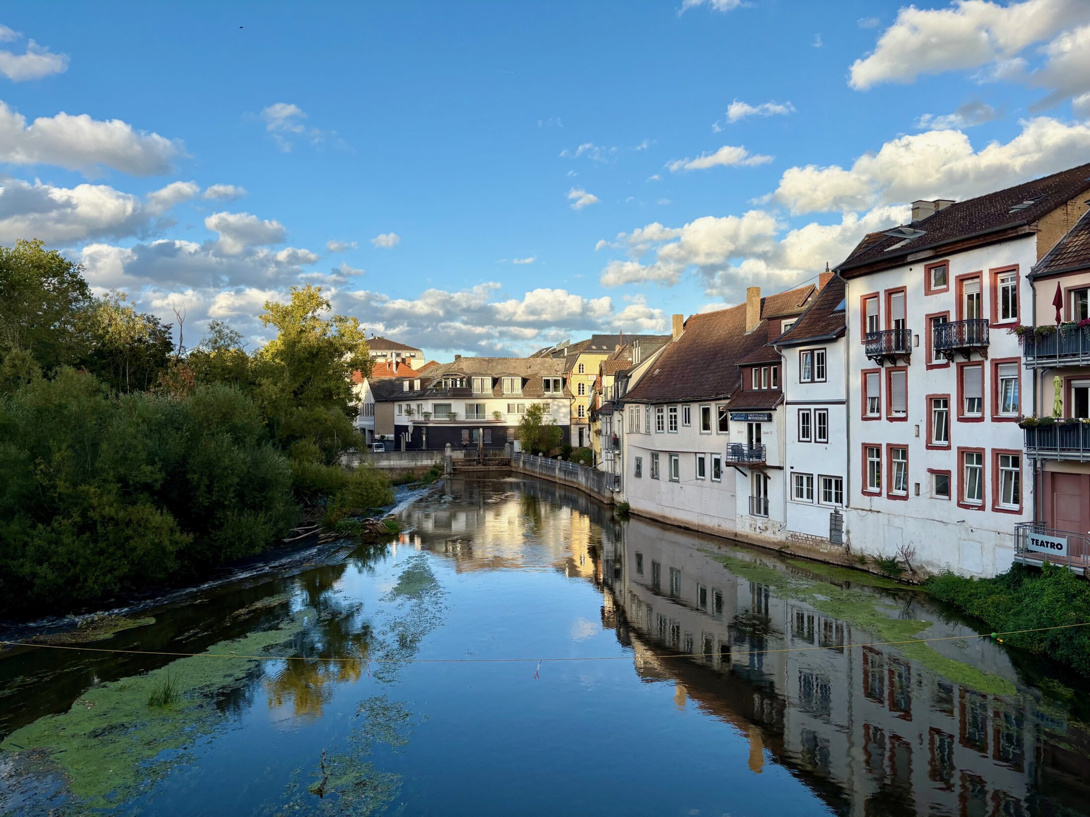Mühlenteich Reflexion alte Häuser Bad Kreuznach Highlights