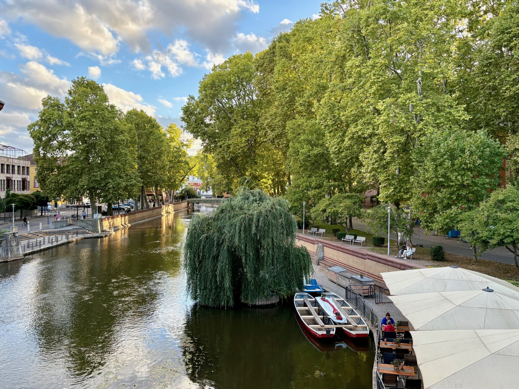 Nahe Boote Mühlenteich Altstadt Bad Kreuznach Sehenswürdigkeiten